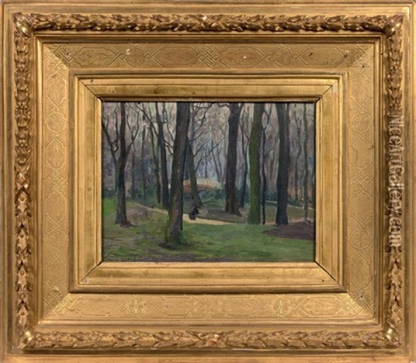 Le Parc Monceau Oil Painting - Elie Anatole Pavil