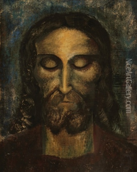 Cristo Oil Painting - Emilio Rosenblueth