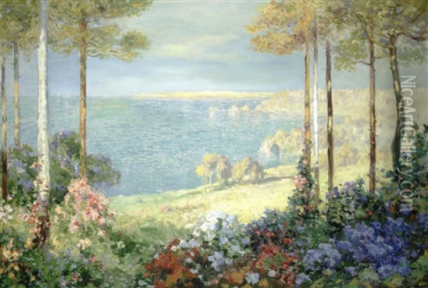 A Sea View Oil Painting - Thomas Edwin Mostyn