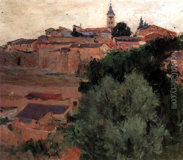 View Of Toledo Oil Painting - Aureliano De Beruete