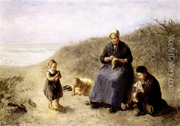 On The Dunes Oil Painting - Bernard de Hoog