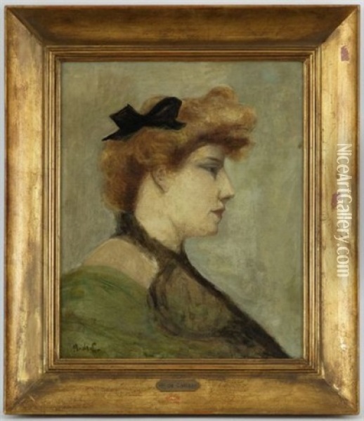 Portrait De Femme Oil Painting - Horace de Callias