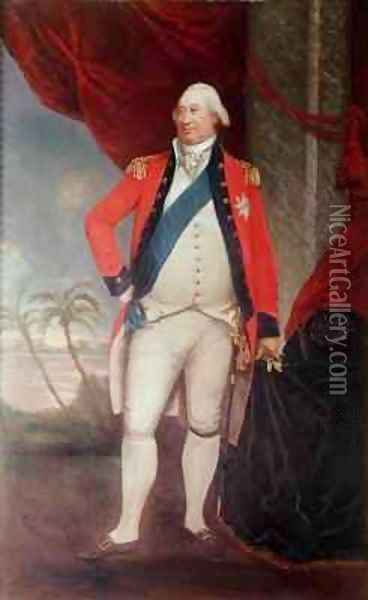 Charles Marquis of Cornwallis Governor General in India Oil Painting - Arthur William Devis