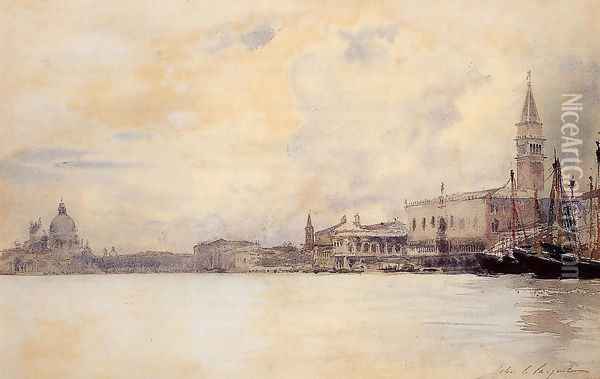 The Entrance to the Grand Canal, Venice Oil Painting - John Singer Sargent