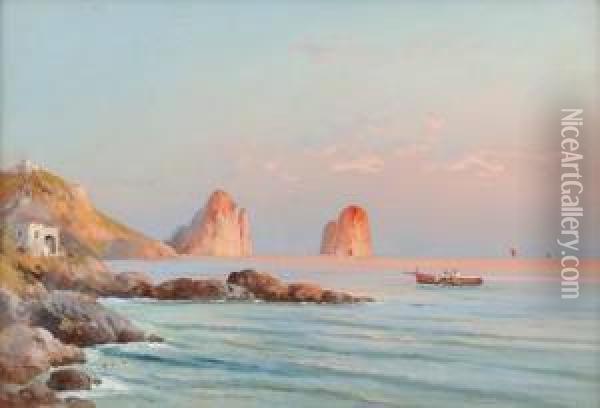 Capri Oil Painting - Antonio Coppola