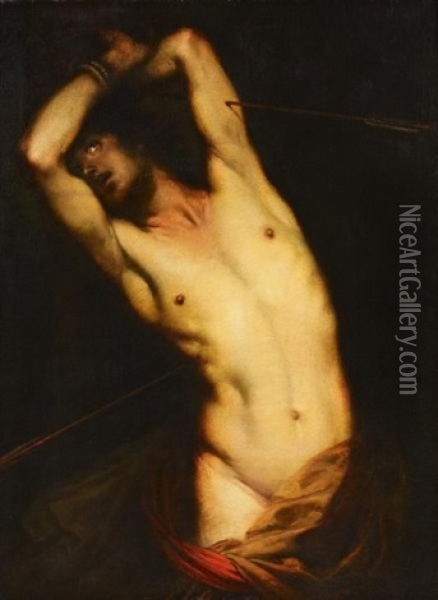 Heiliger Sebastian Oil Painting - Giovanni Battista Langetti