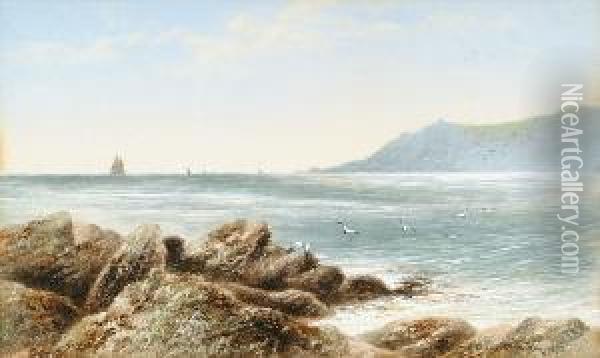 Entrance To Plymouth Sound Oil Painting - Charles Edward Ii Brittan