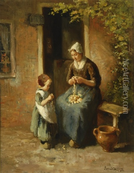 The Young Apprentice Oil Painting - Bernard de Hoog