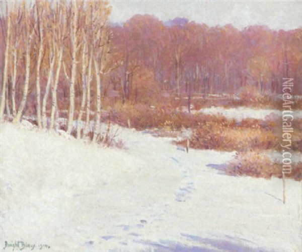 Early Snow, October Oil Painting - Dwight Blaney