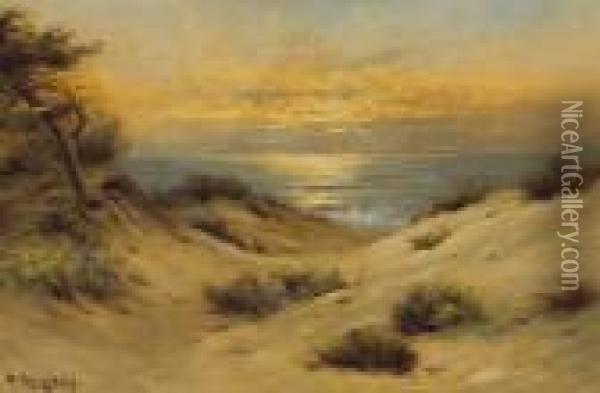 Sunset On The Dunes Oil Painting - Nels Hagerup