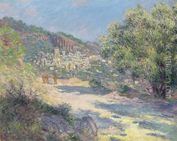 Route De Monte-carlo Oil Painting - Claude Monet