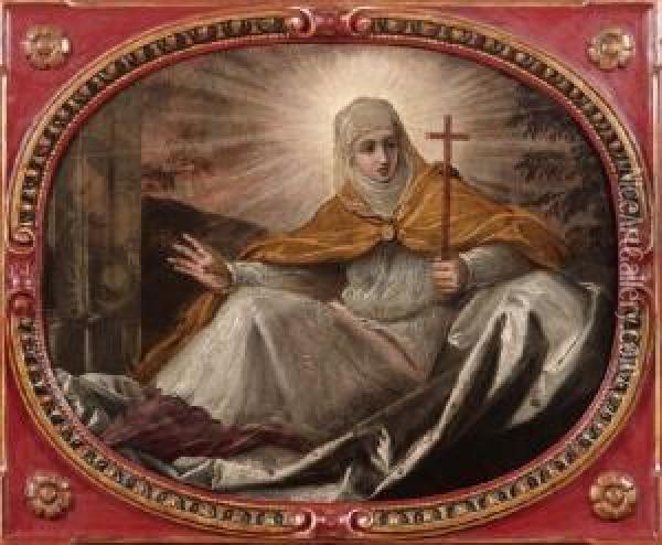 Allegoria Della Religione Oil Painting - Domenico Tintoretto