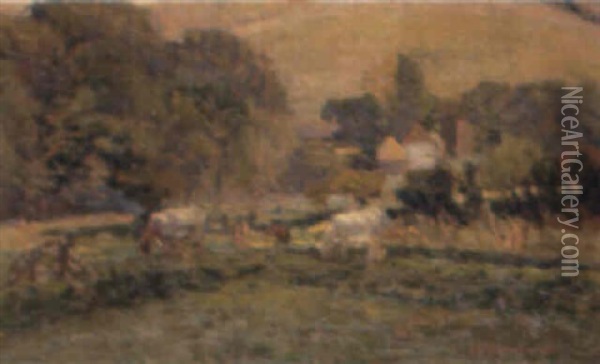 Alfriston Oil Painting - James Bolivar Manson