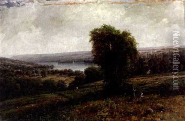 Finger Lakes, New York State Oil Painting - George Lafayette Clough