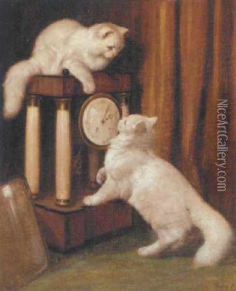 Time For Mischief Oil Painting - Arthur Heyer
