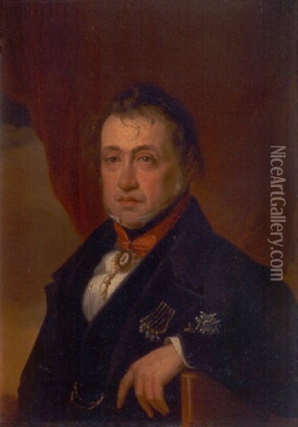 Retrato De D. Agustin Arguelles Oil Painting - Vicente Lopez y Portana