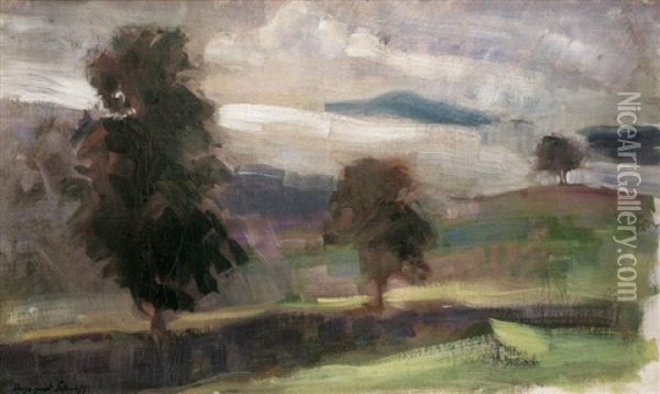 Landscape Oil Painting - Hugo Ernst Schnegg