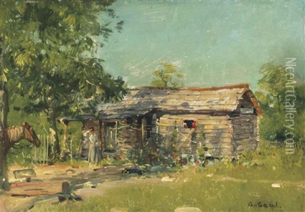 Cabin Near Memphis Oil Painting - Gilbert Gaul