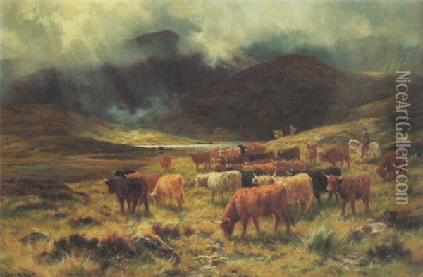 Near Loch Etive Oil Painting - Louis Bosworth Hurt