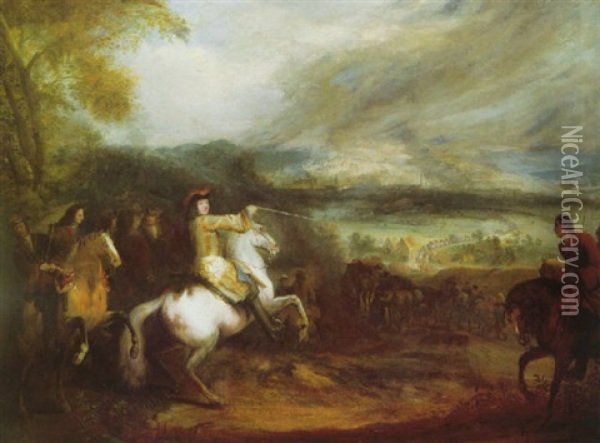 The Siege Of Namur Oil Painting - Jean-Baptiste Martin the Elder