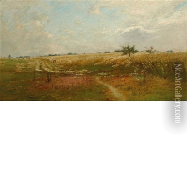 The Grain Field Oil Painting - Edward B. Gay