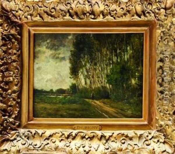 Lisiere De Foret Oil Painting - Charles Francois Daubigny