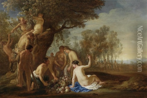 Hercules After His Victory Over Achelous Oil Painting - Claes Cornelisz. Moeyaert