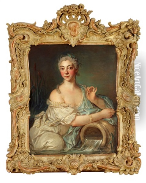 Allegori Over Vattnet Oil Painting - Jean Marc Nattier