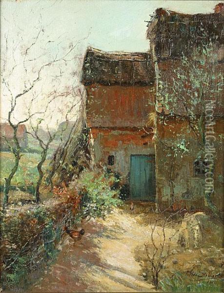 La Ferme Oil Painting - Pieter Stobbaerts