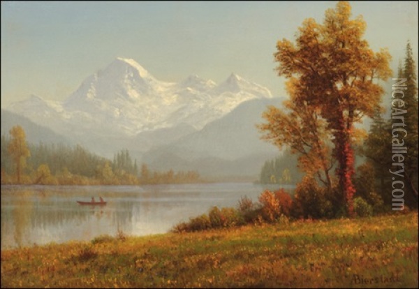 Mount Baker, Washington Oil Painting - Albert Bierstadt