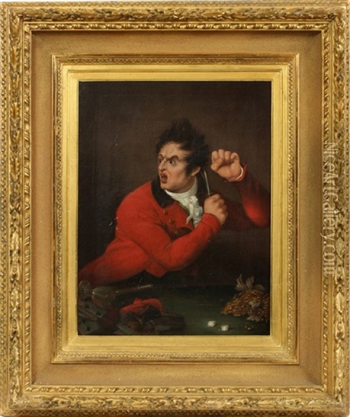 The Gambler Oil Painting - Sir David Wilkie