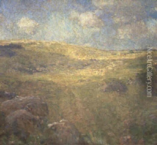 Distant Valley Oil Painting - William Langson Lathrop