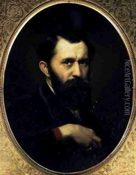 Self Portrait, 1870 Oil Painting - Vasily Perov