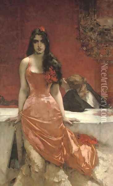 Circe - the temptress Oil Painting - Charles Hermans