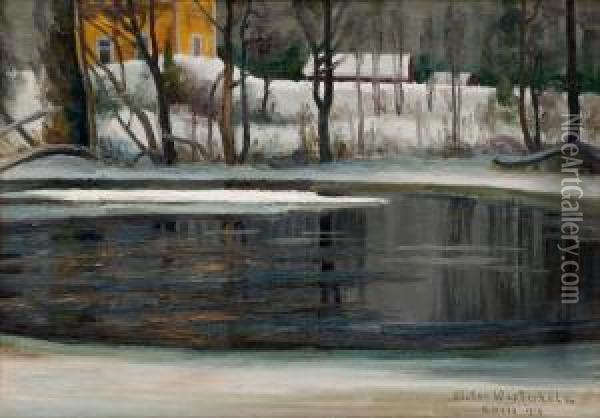Winter View Oil Painting - Victor Westerholm