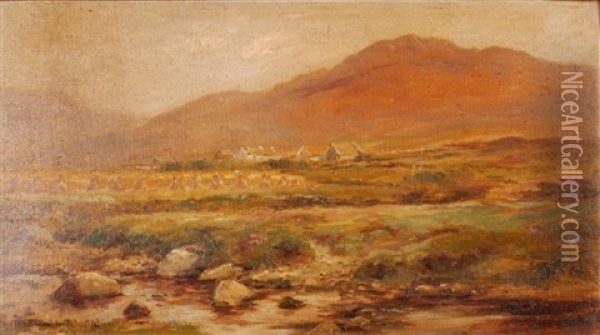 Achill River, Achill Island, County Mayo Oil Painting - Alexander Williams