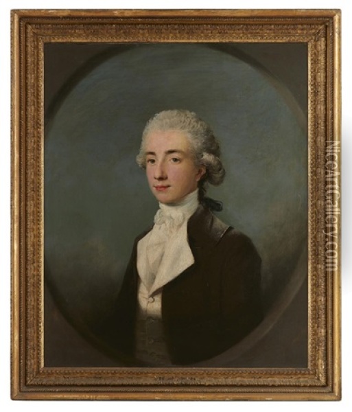 Half Length Portrait Of William Wyndham Later 1st Lord Grenville Oil Painting - Lemuel Francis Abbott