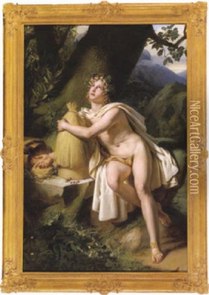 Aristaeus Oil Painting - Charles Philippe Auguste de Lariviere