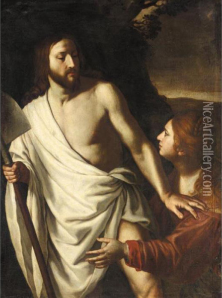 Noli Me Tangere Oil Painting - Alessandro Turchi