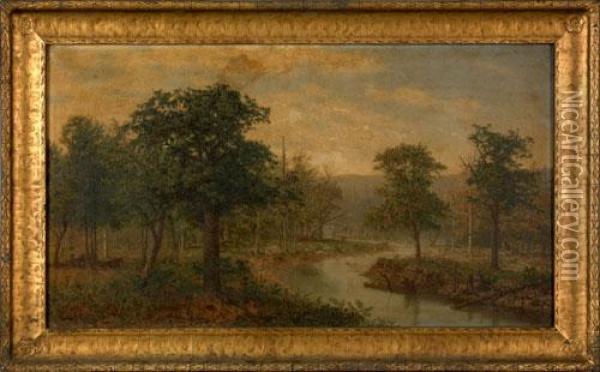Landscape Oil Painting - Louis E. Delius