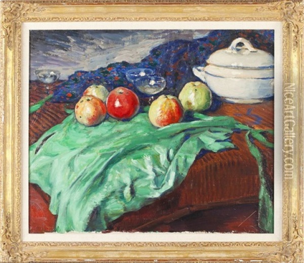 Still Life Oil Painting - Peter Alexanrovitch (Pierre) Nilouss