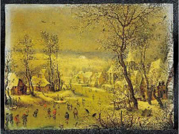 Paysage A La Trappe Aux Oiseaux Oil Painting - Joseph van Bredael