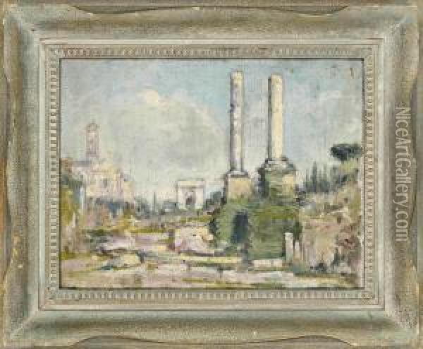 The Forum In Rome Oil Painting - Alexander Nesbitt Paterson