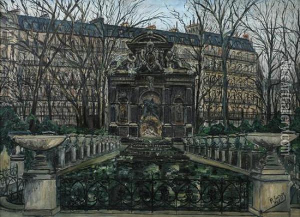 Paris, Jardin Du Luxembourg Oil Painting - Pierre Farge