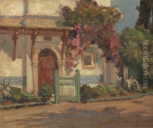 Le Musee Du Bardo, Alger Oil Painting - Arthur Midy