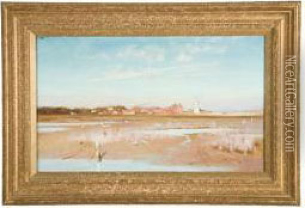 Auldeburgh From The Quay Oil Painting - Albert Starling