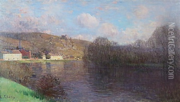 Environs De Chateau-gaillard Oil Painting - Jean Eugene Clary