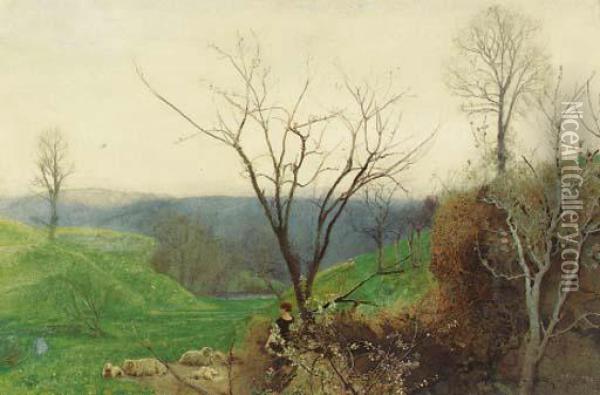 Spring Oil Painting - John William North