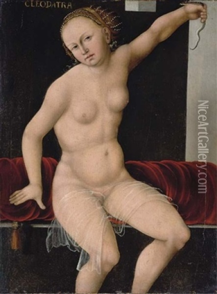Cleopatra Oil Painting - Lucas Cranach the Elder