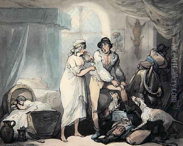 Four OClock in the Country Oil Painting - Thomas Rowlandson